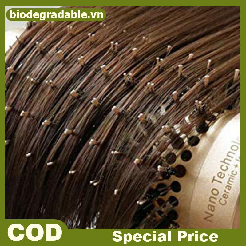 BD Professional Thermal Ceramic Ionic Round Barrel Tay cầm chống trượt Bàn chải tóc vàng VN