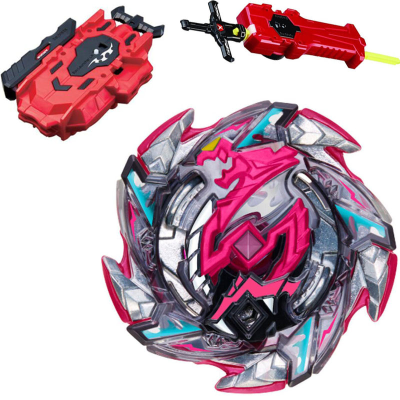 B-X TOUPIE BURST BEYBLADE Spinning Top Hell Salamander STARTER w / Launcher B-113 + LR RED Launcher 