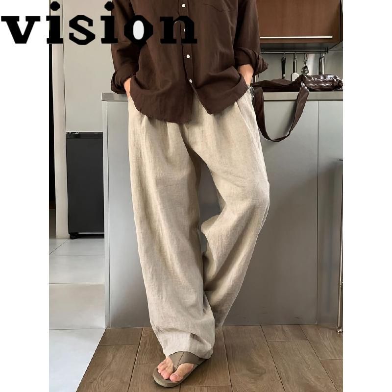 CULT Old Money Style - Quần Nâu Nam Mùa Hè, Ống Rộng Cạp Cao