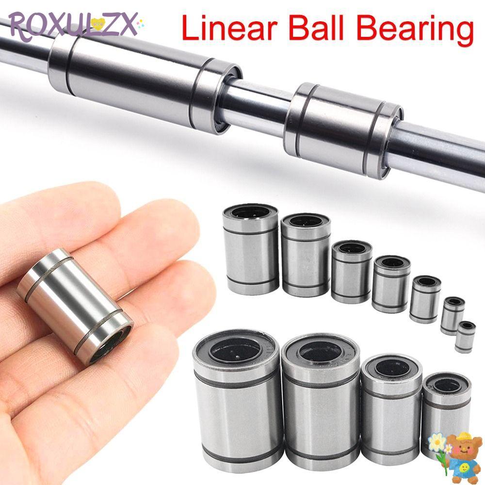 ROXULZX Ống lót Thép mạ niken Trục bền LM3UU LM4UU LM5U LM6UU
