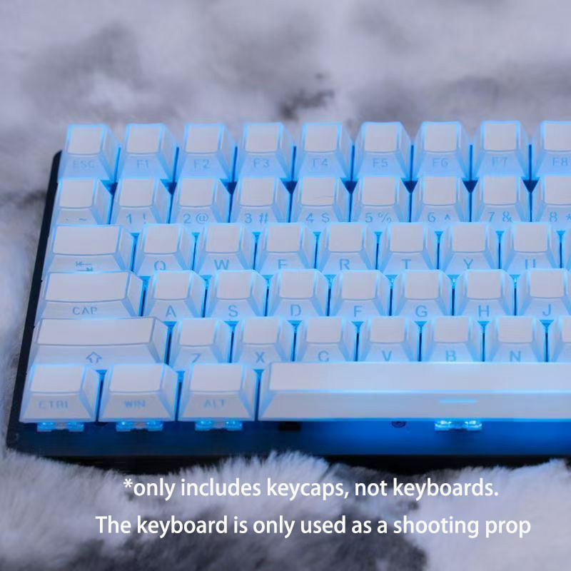 Shadow Fold Double Shot PBT Keycap Cherry Profile Shine Through Keycaps cho bàn phím cơ