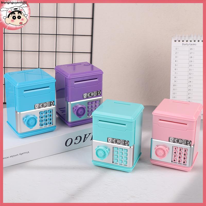 [Tàu 24 giờ] Kids Money Bank password Piggy Bank mini ATM Cash Coin Money Box For Kids Birthday Toy 