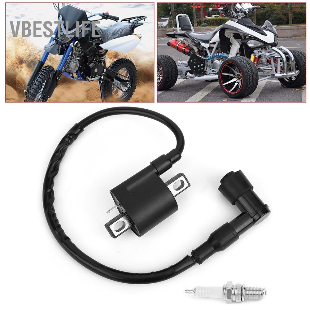 VBESTLIFE Bộ đánh lửa D8EA Bugi cho 150cc 200 250cc PIT Quad Dirt Bike ATV Buggy