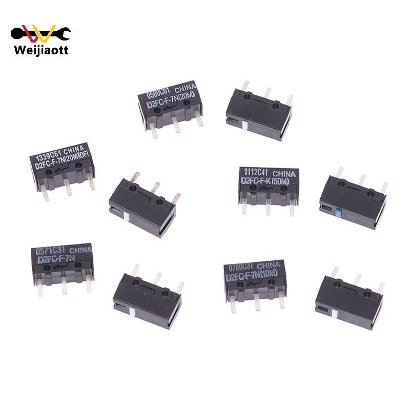[Wjt] 2 Chiếc Chuột Micro Switch D2FC-F-7N 10M 20M D2FC-F-K (50M) -RZ D2F D2F-01 D2F-01F D2F-L D2F-0