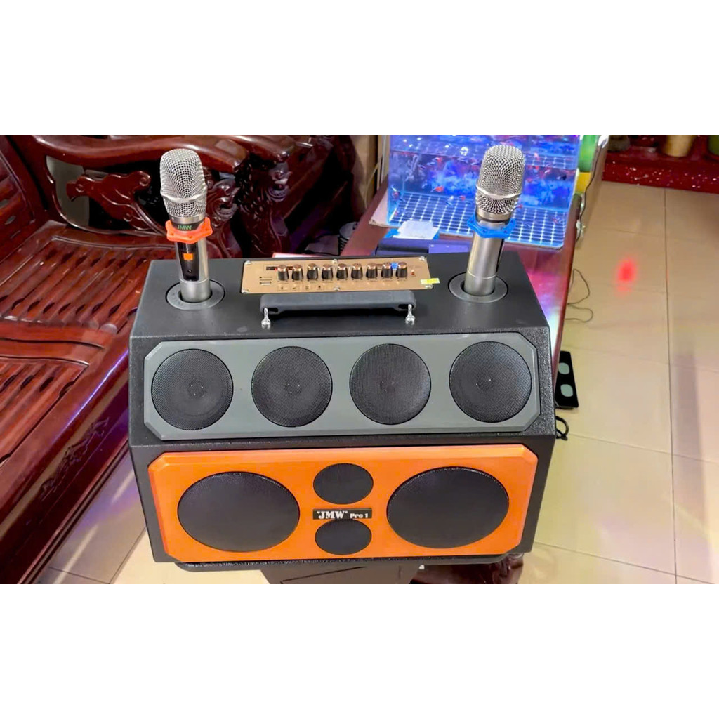 Loa Karaoke Xách Tay Cao Cấp JMW-216 Deluxe New / 216 Pro 1 + 2 micro không dây - Năm 2026
