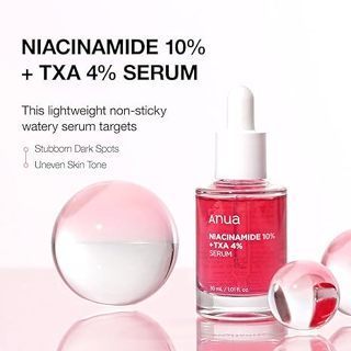 Anua 10% Niacinamide + 4% Tranexamic Acid Serum, Ceramide, Hyaluronic Acid, Vitamin B12 màu tự nhiên