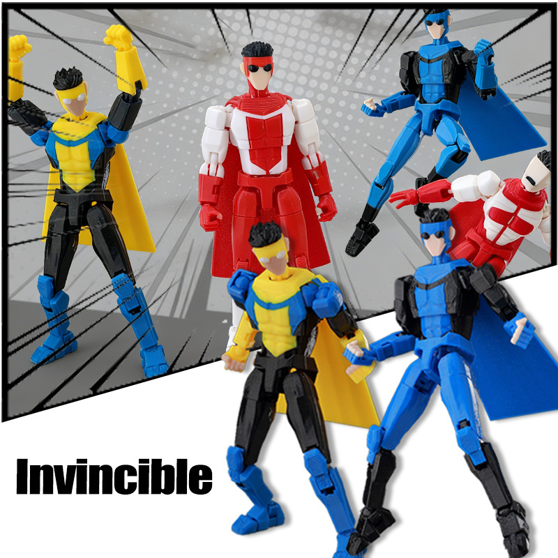 Lucky 13 Invincible Nhân Vật Hành Động 3D In T13 Mark Grayson Di Chuyển Khớp Đồ Chơi Mô Hình Cho Trẻ