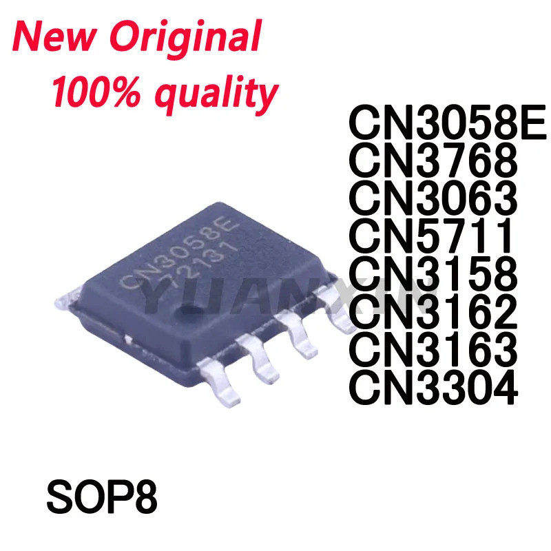 5 CÁI CN30058E CN3768 CN3063 CN5711 CN3158 CN3162 CN3163 CN3304 SOP8 chip quản lý pin