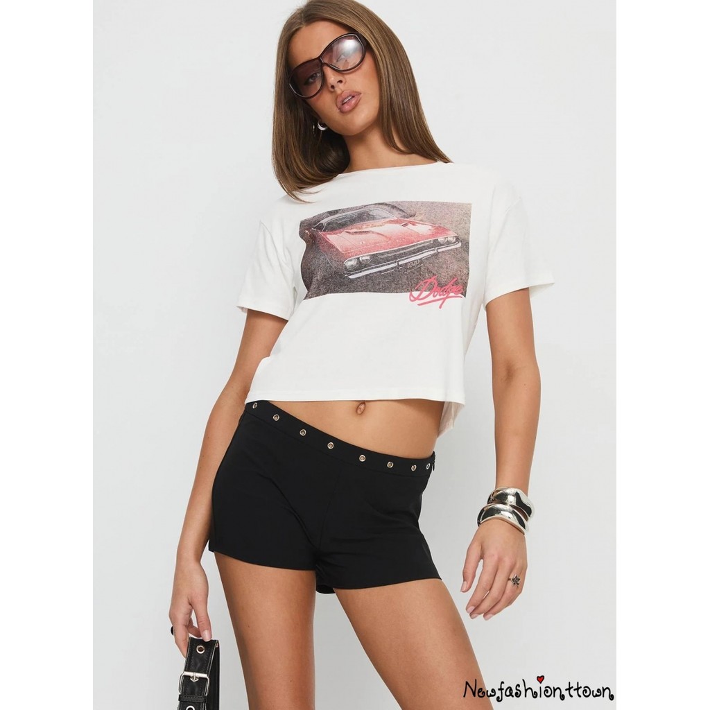 NFashion-Tiền Mắt Quần Short Bodycon Mini Quần Short Nữ