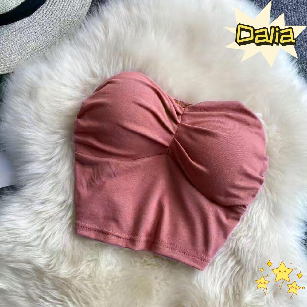 Crop Top Dalia và Áo Vest Không Tay Polyester, Phù Hợp Mùa Hè Gợi Cảm
