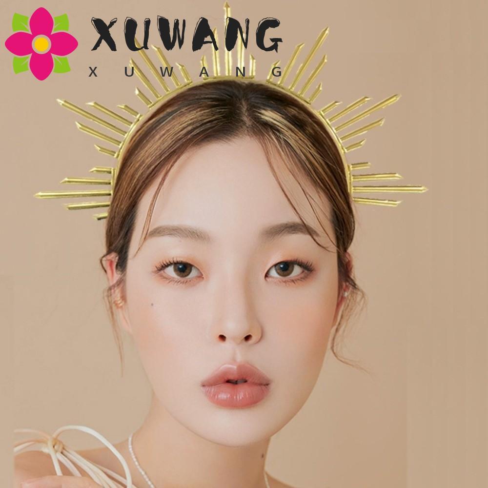 XUWANG Glory Sun Crown Quà tặng phong cách Baroque Sự kiện Cosplay