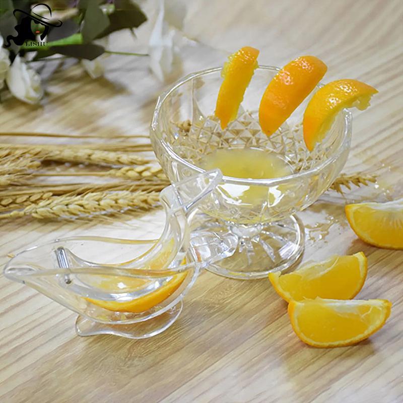 LISHU 1 Chiếc Acrylic Lemon Bóp Cầm Tay Lemon Juicer Hình Chim Hướng Dẫn Sử Dụng Cam Cam Cam Cam Cam