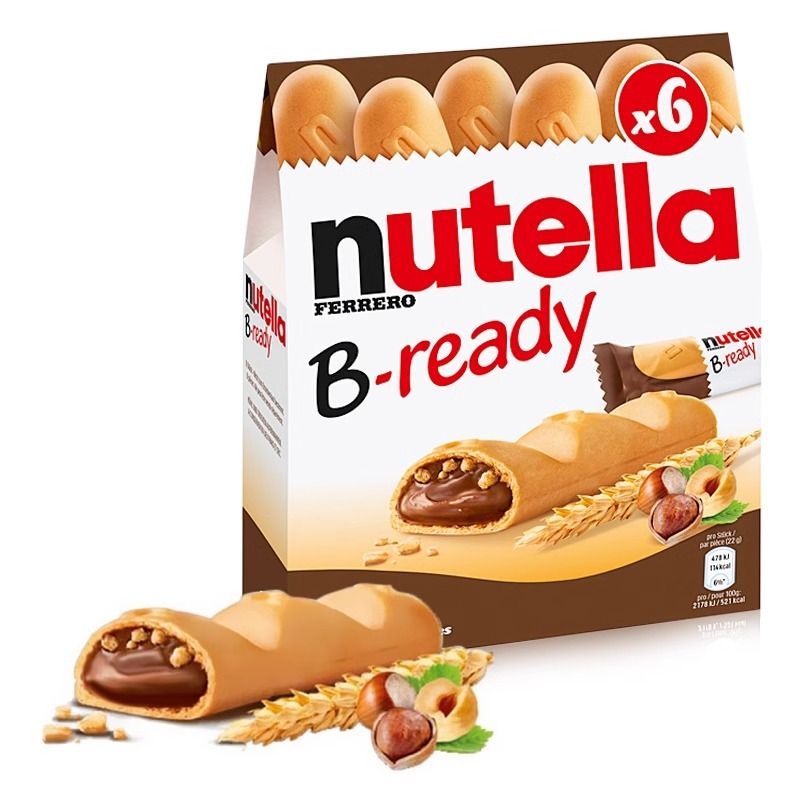 Nutella Nutella Finger Biscuits Chocolate Sandwich Bar Nutella Hazelnut Sauce 132g Cocoa Snacks20260
