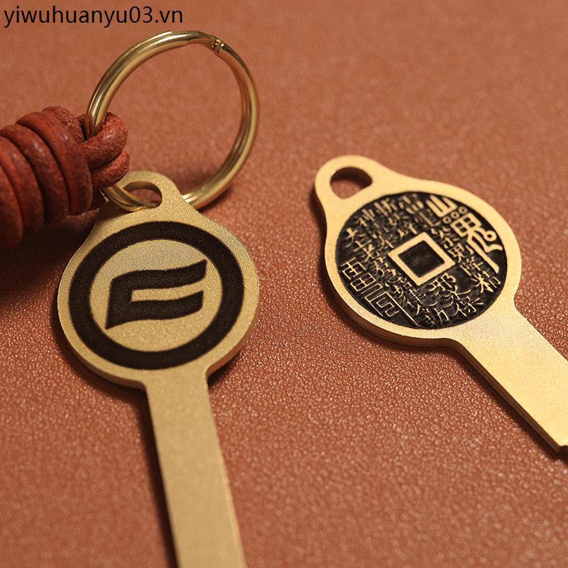 Thích hợp cho lò xo Breeze CLC250 / CLC450 Retro Đồng nguyên chất Chìa khóa phôi Phụ kiện sửa đổi Da