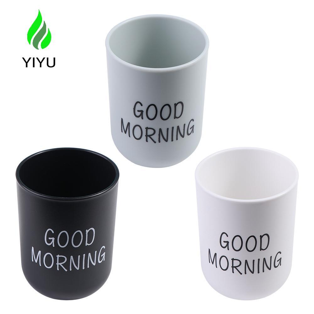 YIYU Good Morning Cup Drinkware Nhà Bếp Nhựa Cho Nước Trái Cây Bảo Quản Sữa Trà Uống Có Thể Tái Sử D