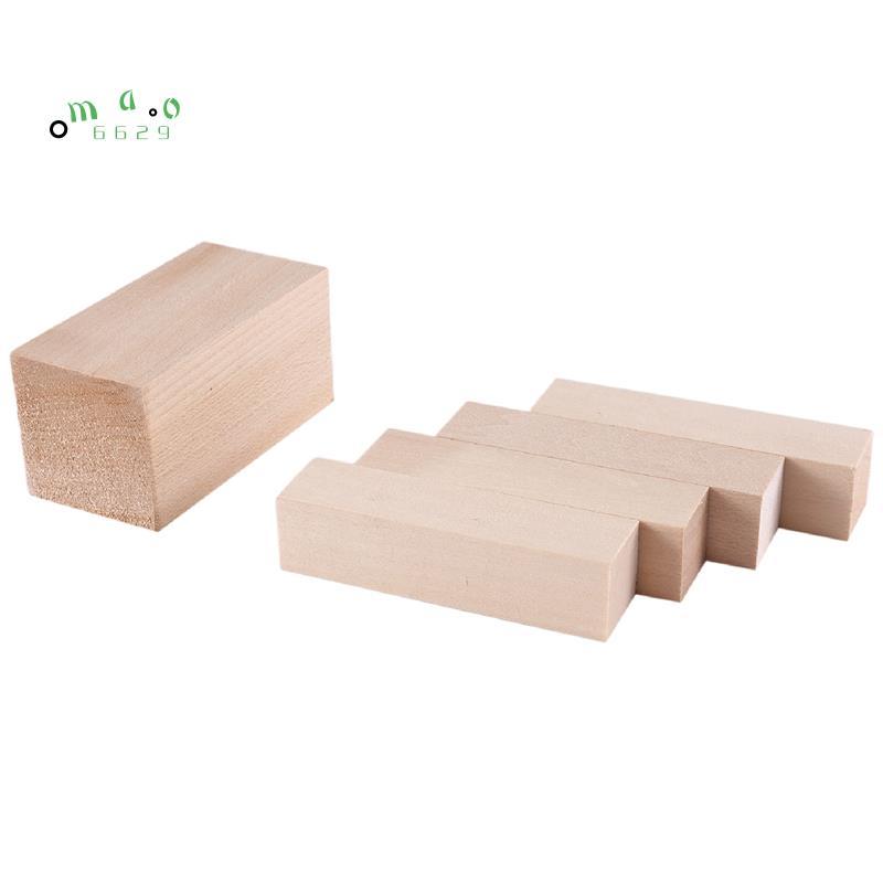 5 Chiếc Khắc Khối Gỗ Whittling Khối Gỗ Basswood Khắc Khối Chưa Hoàn Thành Bộ Để Khắc Người Mới Bắt Đ