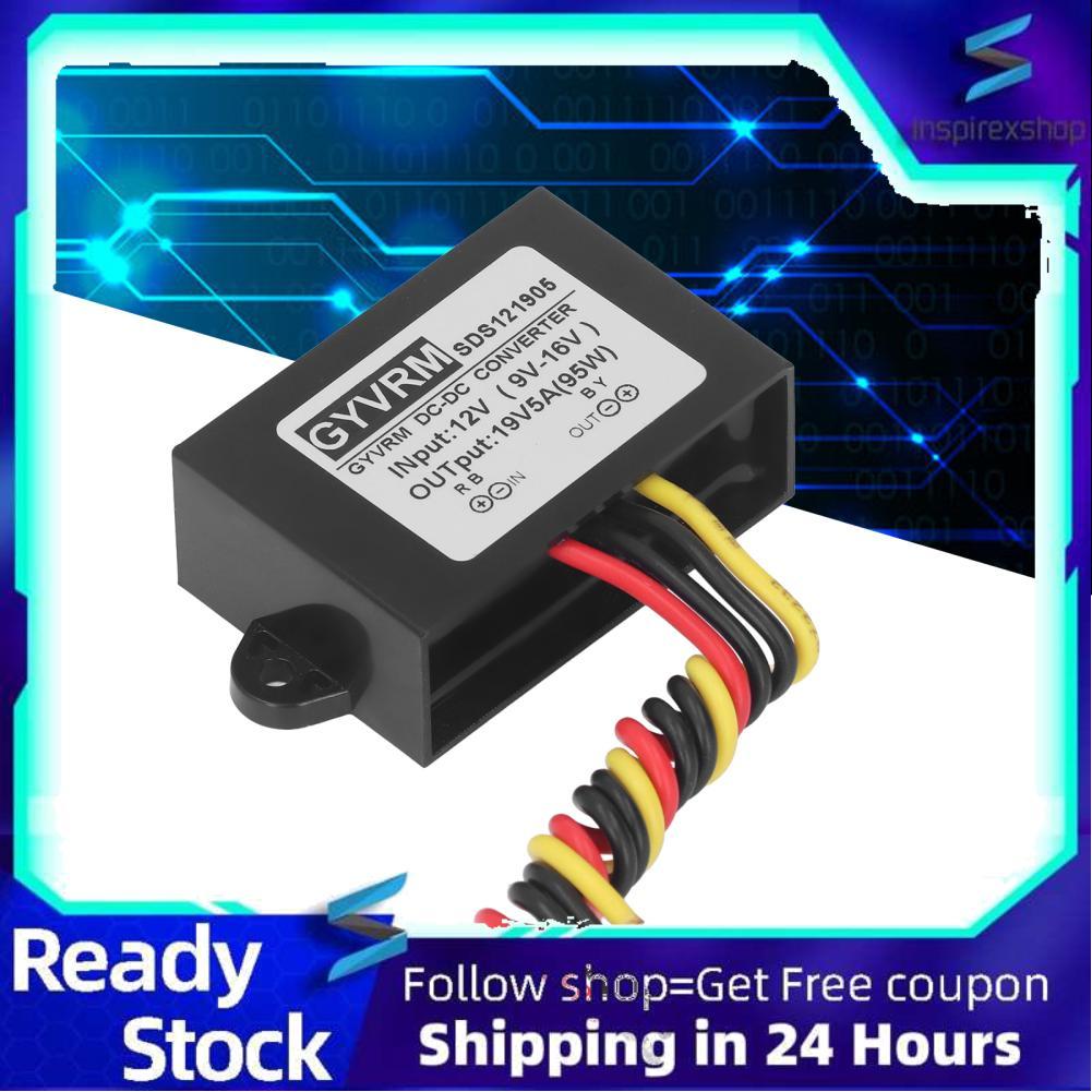 Inspirexshop Bộ chuyển đổi tăng cường DC 12V sang 19V Bộ điều chỉnh tăng cường mô-đun nguồn DC 12V s