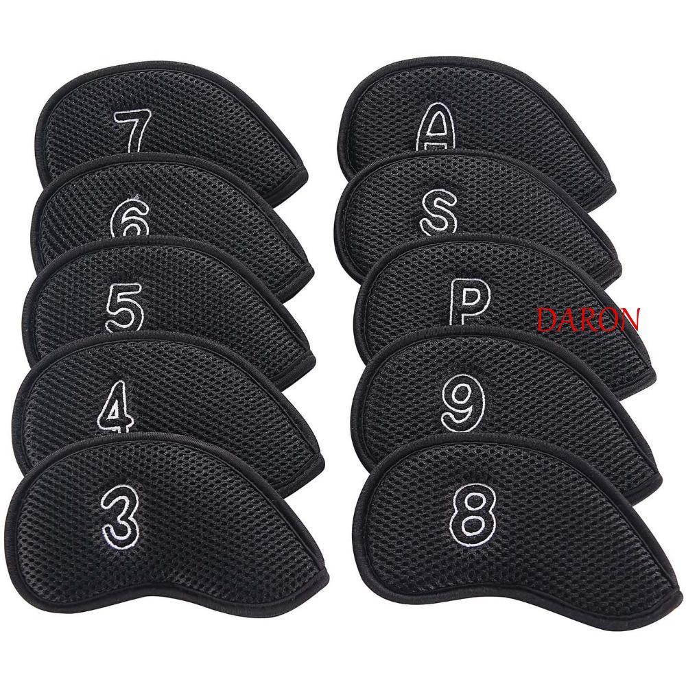 DARON Golf Headcovers Golf Putter 10 Chiếc Vỏ Bảo Vệ 3,4,5,6,7,8,9, P, S, A Có Thiết Kế Số Neoprene 