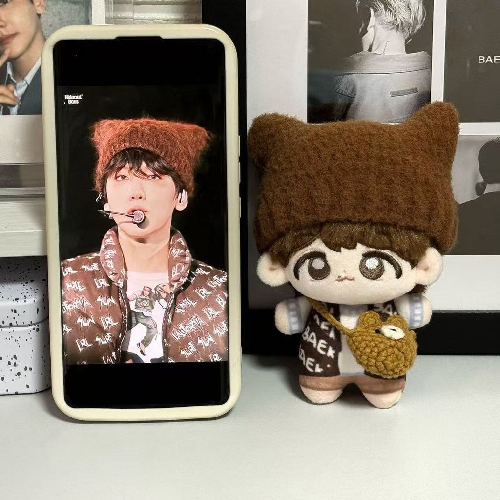 Bộ Quần Áo Búp Bê Bian Baekhyun Cotton 10cm, Dáng Body Cute, Quà Tặng Sinh Nhật