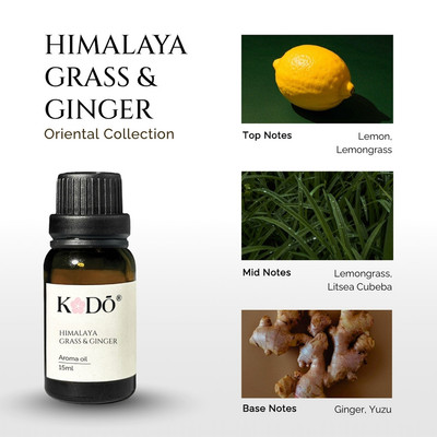 Tinh Dầu Sả Gừng KODO Himalaya Grass & Ginger - Tinh Dầu Xông Phòng Ấm Áp, Khử Mùi, Thanh Lọc Không Khí