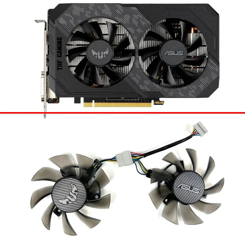 Làm mát 75mm FD8015U12D T128015Quạt GPU BU GTX1660 Ti Cho ASUS GTX1660TI 1660 1650 RTX2060 TUF GAMIN