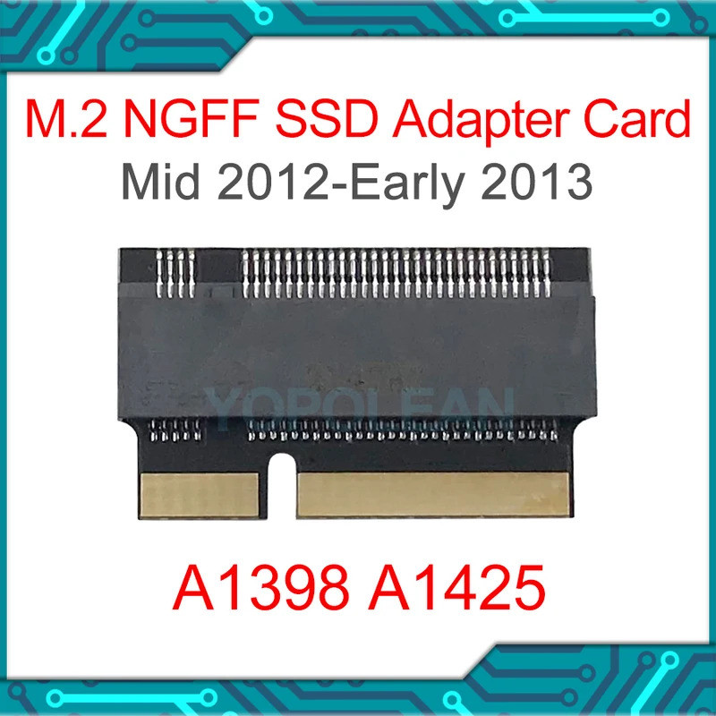 M2 SSD Adapter M.2 NGFF B + M Key SATA SSD M2 Adapter Cho MacBook Pro Retina A1398 A1425 2012 Thẻ Ch