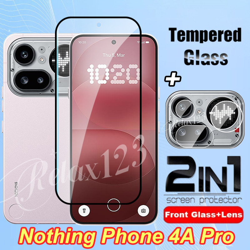 Không có gì Điện thoại 4A Pro 5G 2IN1 Kính cường lực bảo vệ toàn màn hình Không có gì Điện thoại 4A 