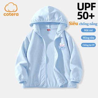 COTERA Quần Áo Trẻ Em Quần Áo Chống Nắng Trẻ Em Áo Mùa Hè 2026 Phong Cách Mới Mỏng Phong Cách Băng Lụa Cô Gái Lớn Da Quần Áo Áo Trẻ Em (50BFSF)