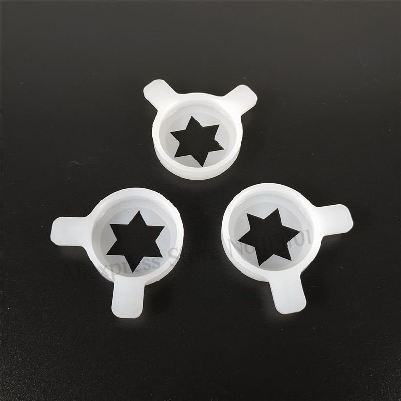 3 Hexagram Modelling Caps Phụ tùng cho máy làm kem mềm Nắp vòi phun nhựa Phụ kiện đường kính trong 29mm