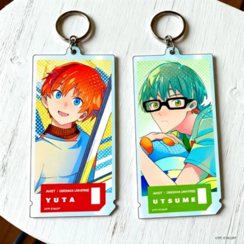 Standee Móc Khóa Anime Gridman Universe Nhân Vật Yuta Utsumi Mica Acrylic Cao Cấp Mô Hình Trang Trí 