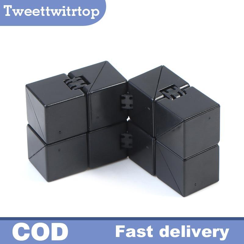 TRTOP Infinity Magic Cube Đồ chơi ngón tay Văn phòng Flip Cubic Puzzle Giảm căng thẳng Cube VN