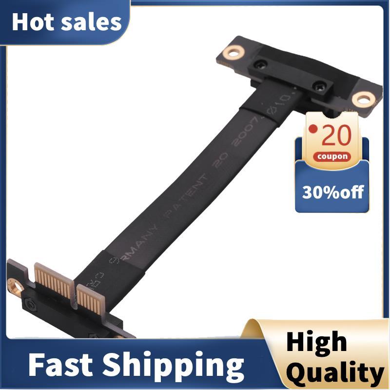 Cáp nâng PCIE X1 Dual 90 độ Góc phải PCIe 3.0 X1 sang X1 Cáp nối dài 8Gbps PCI Express 1X Riser Card