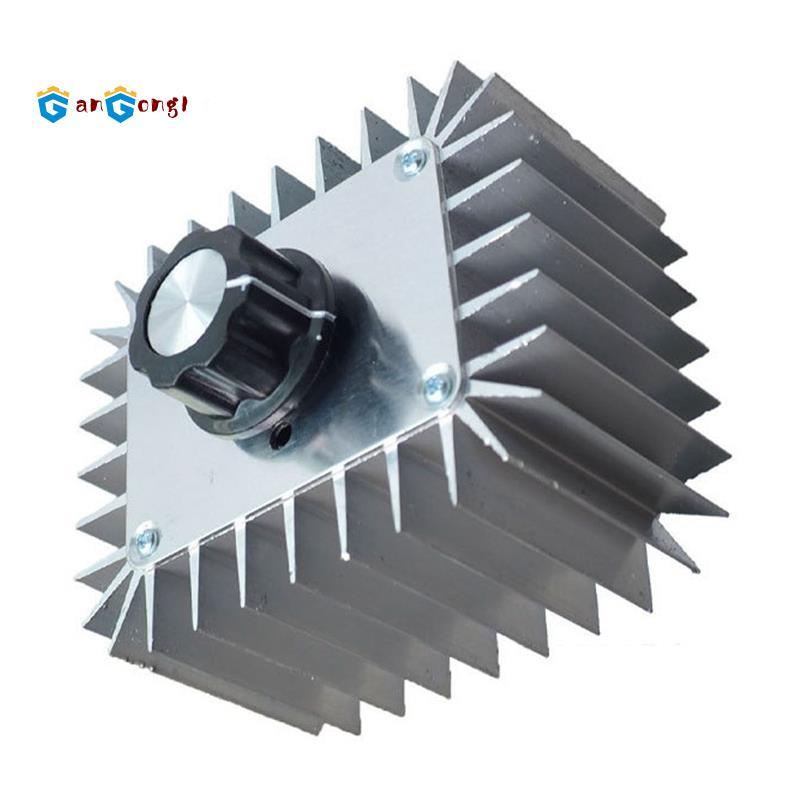 AC 220V 5000W SCR Bộ điều chỉnh điện áp Bộ điều khiển tốc độ động cơ Đèn làm mờ mờ Bộ điều chỉnh tốc