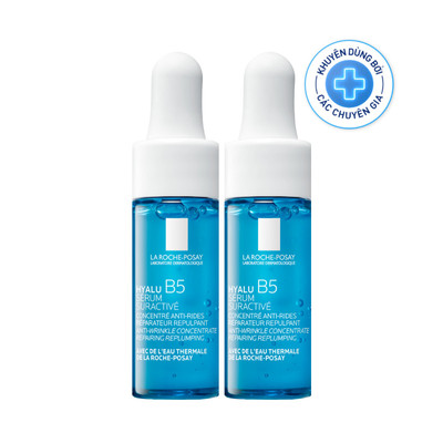 [Gift] Bộ đôi dưỡng chất dưỡng ẩm & mờ nếp nhăn La Roche-Posay Hyalu B5 10ml