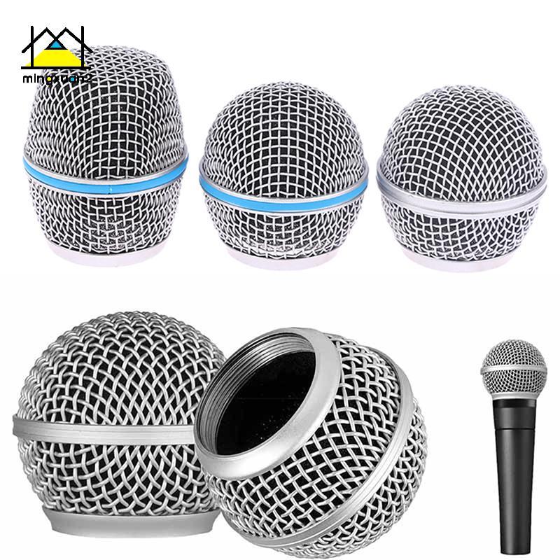 Mingxuan2 Micro Đầu Thay Thế Lưới Thép Micro Cầm Tay Lưới Nướng Đầu Phù Hợp Với Shure Beta 57A 58A 8