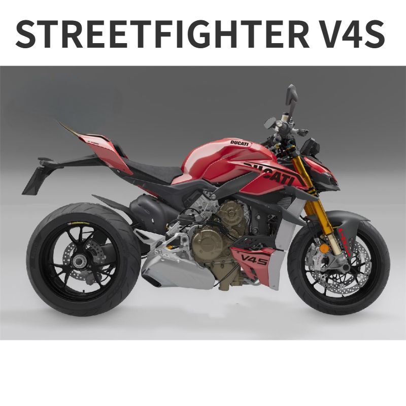 DUCATI stickers, STREETFIGHTER V4S motorcycle body reflective decorative stickers