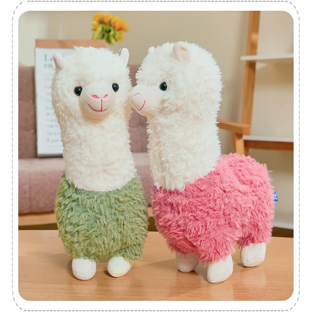 Llama Thú Nhồi Bông Dễ Thương Llama Sang Trọng Alpaca Đồ Chơi 9,8 inch Cho Bé Gái Bé Trai 2 Miếng (A