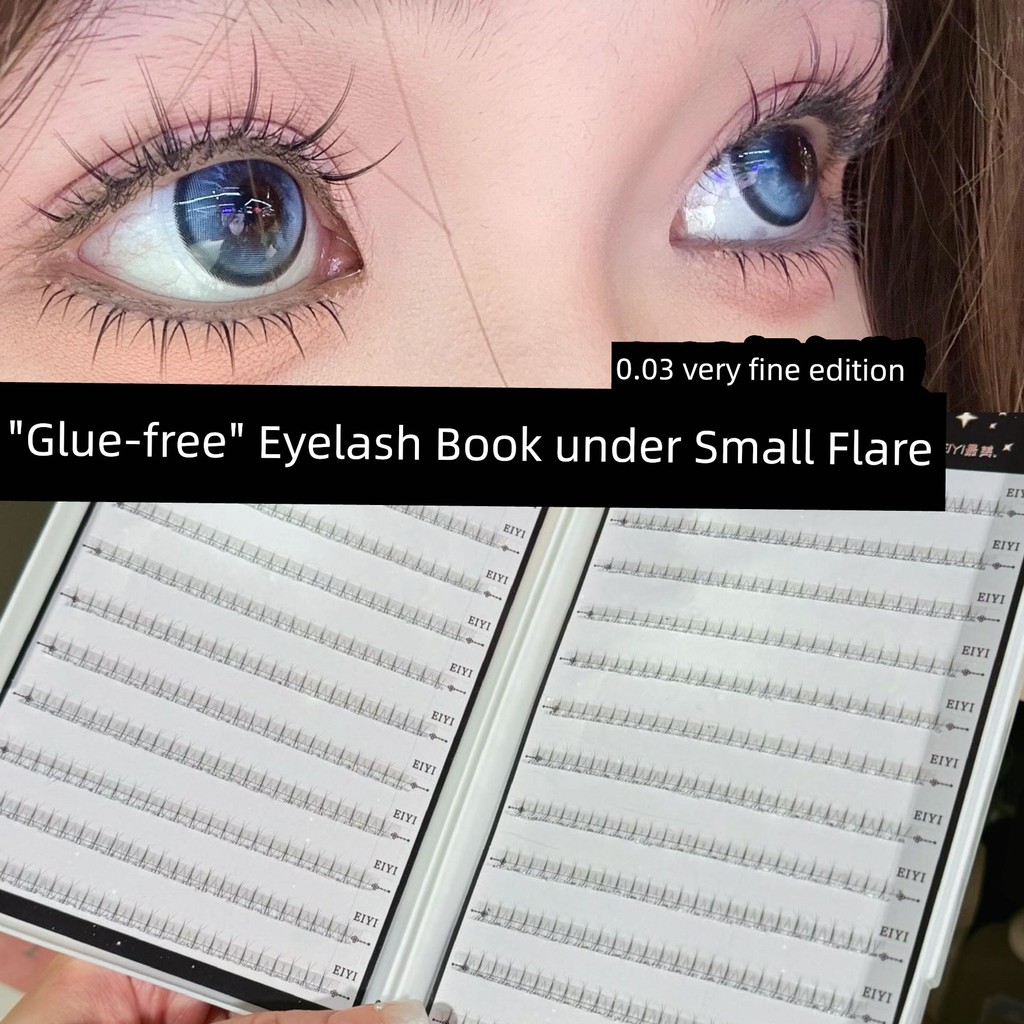 EIYI Không Keo Dán Ngọn Lửa Nhỏ Dưới Lông Mi Giả Sách Nữ Tự Nhiên Mô Phỏng Dung Tích Lớn Tự @ -