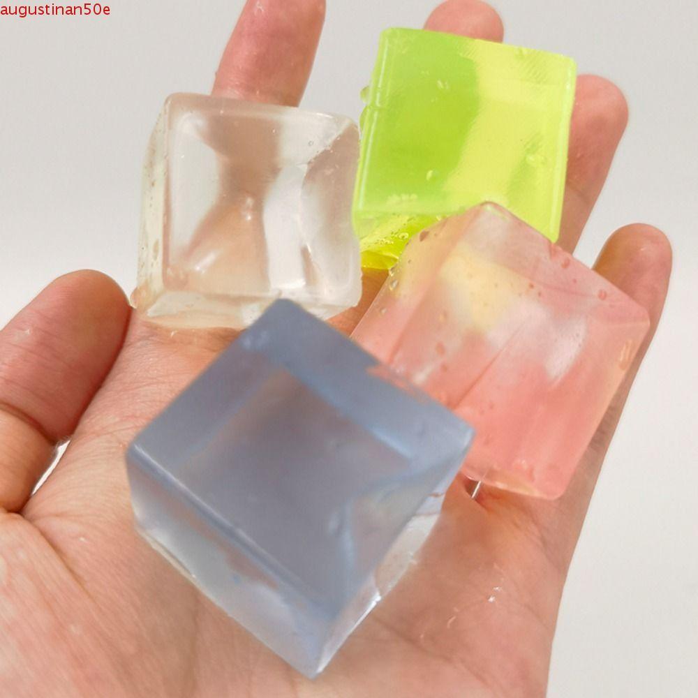 VERGE Ice Cube Balls Toy, Ice Cube Cat Paw Ice Block Bóp Đồ Chơi, Ins Phim Hoạt Hình Trong Suốt Mini