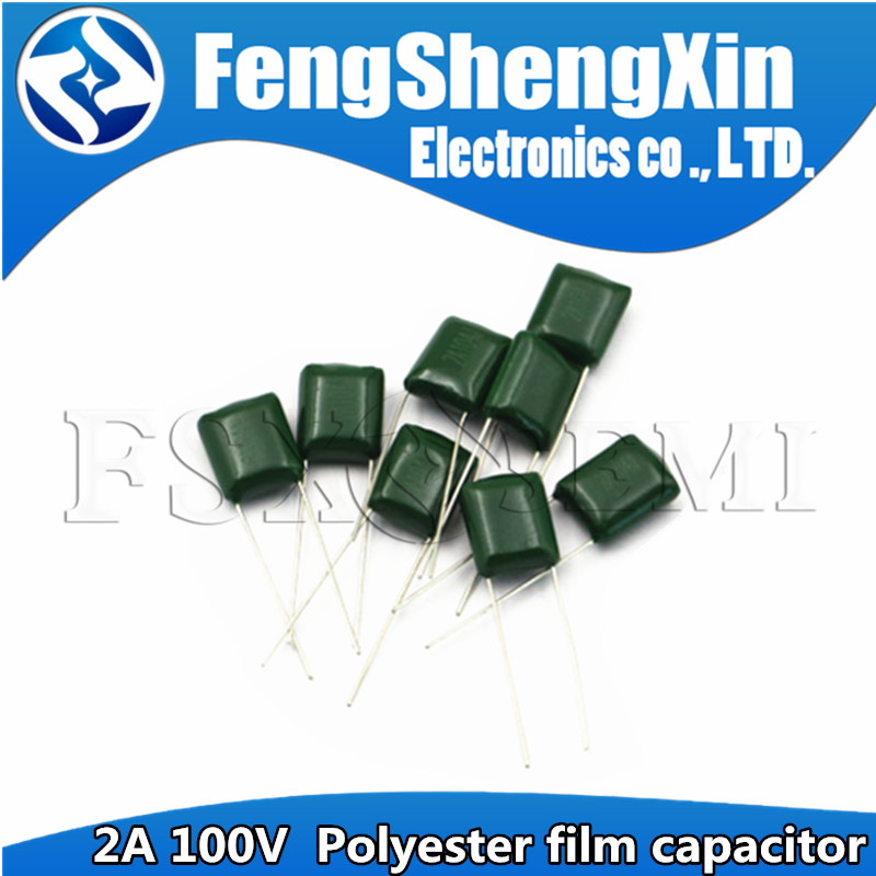 Bộ 50 Tụ Điện Polyester 100V 1nF 1.5nF 2.2nF 100nF 2A471J 2A102J 2A152J 2A222J 2A392J 2A332J 2A472J 