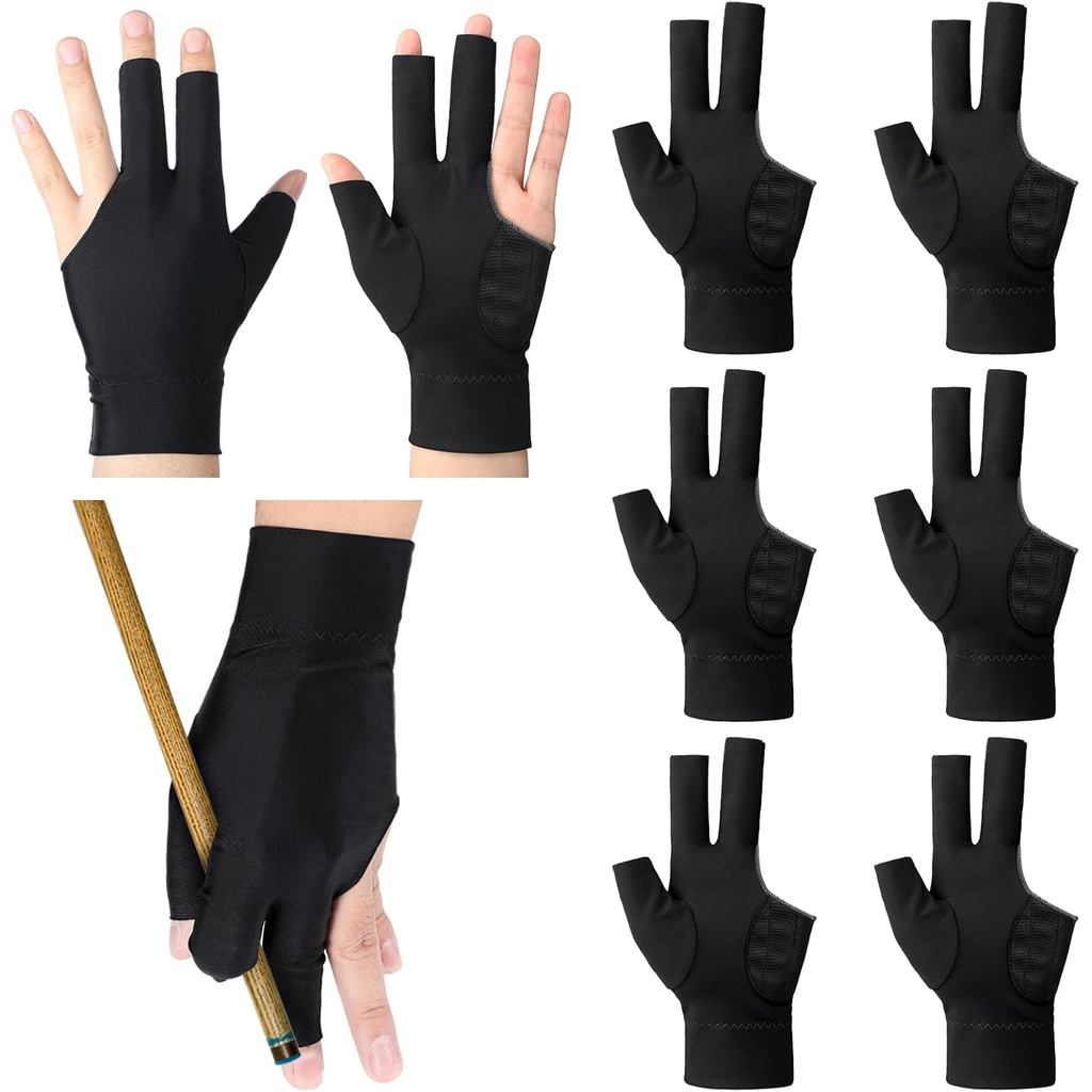 Civaner 8 Pair Smooth Billiard Gloves - Phụ kiện kích thước phổ biến cho thể thao snooker và carom