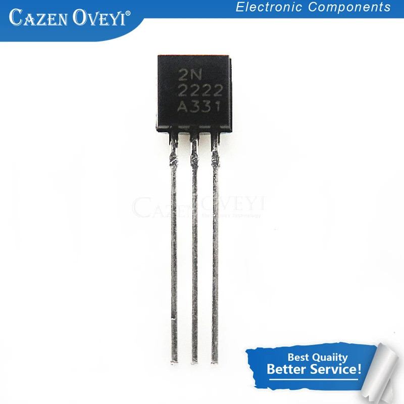 100 Cái / lốc 2N2222 2N2222A TO-92 TO 92 Transistor Mới nguyên bản Còn hàng