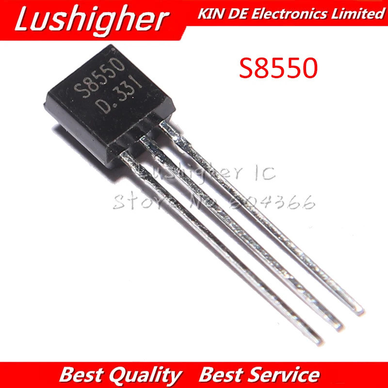 100 chiếc S8550 TO92 S8550D TO-92 8550 TRANSISTOR (PNP) 0.5A 40V Mới Chính Hãng