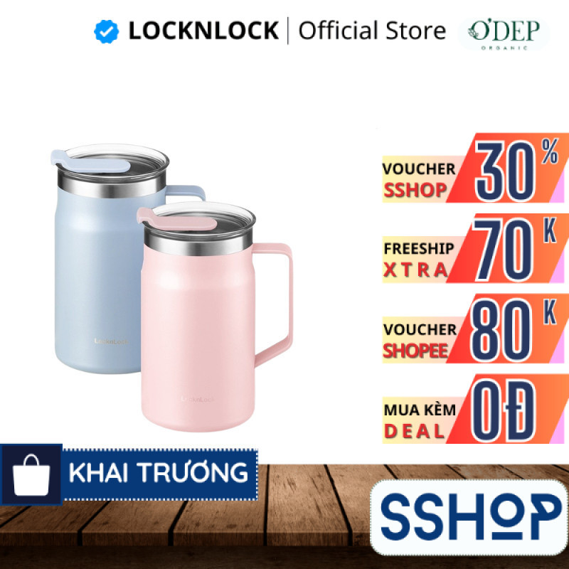 Cốc giữ nhiệt LocknLock Metro Table Mug 600ml Chính hãng  LHC4282  - - SSHOP SSO