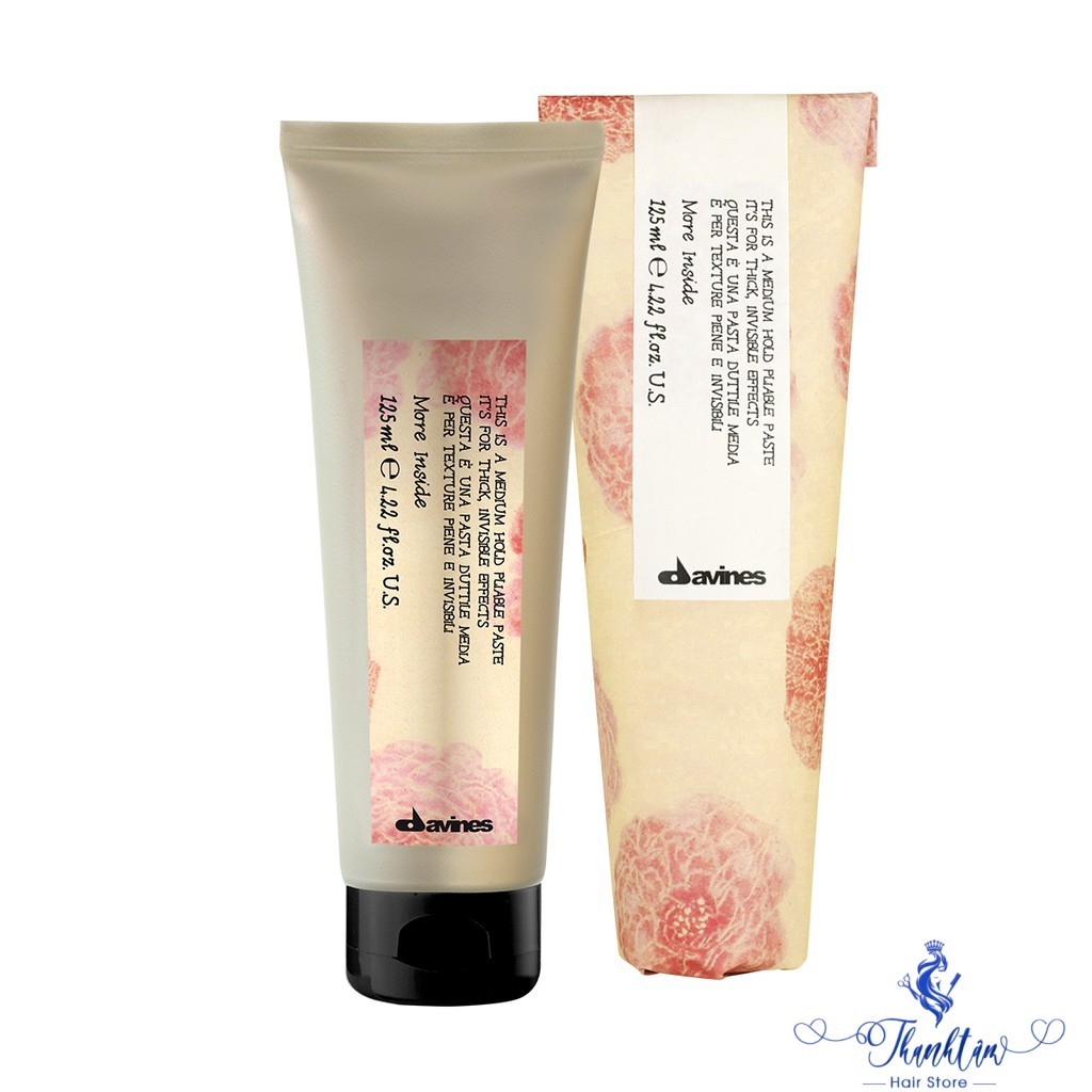 [ LA ] Kem đặc giữ nếp cứng và trung bình Medium Hold Pliable Paste Davines 125ml