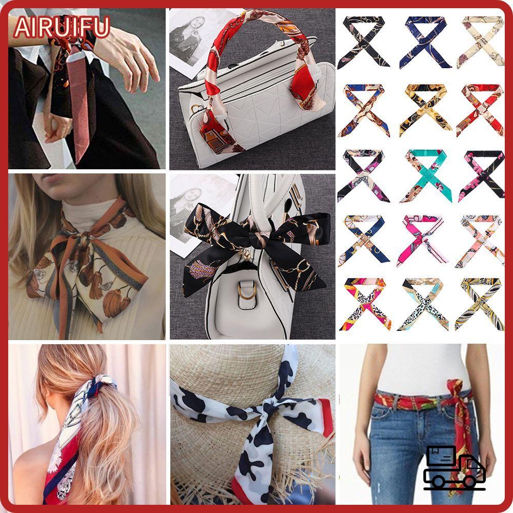 AIRUIFU Túi xách Tay cầm Ruy băng Băng buộc tóc Phụ kiện trang trí Khăn quàng cổ thời trang