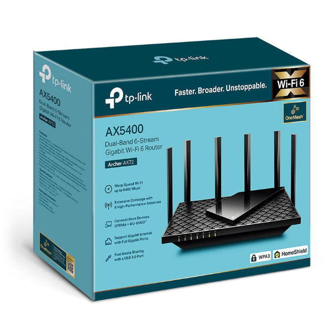 Phát Wifi TPLink Archer AX72 wifi 6 AX5400 chính hãng