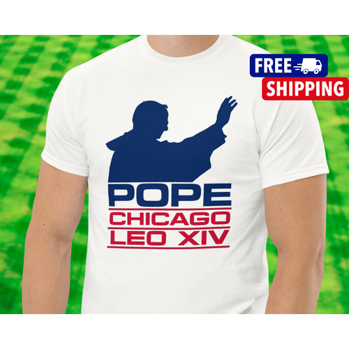 YINW 2026 bánh quế cho bạn bè Retro Chicago Giáo Hoàng Leo XIV Áo Sơ Mi Giáo Hoàng Áo Sơ Mi Chicago 