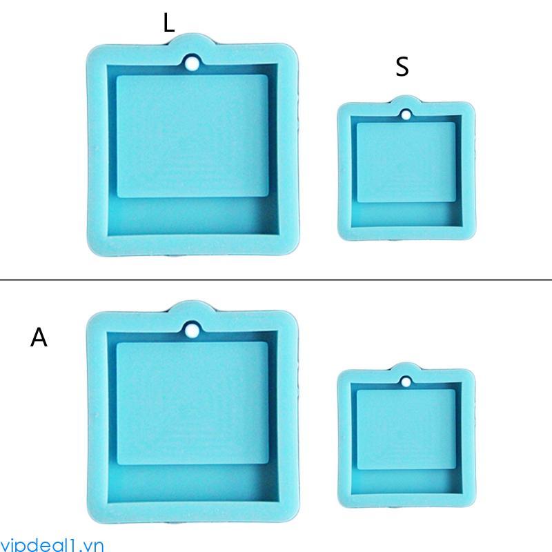 Creative Photo Frame Keychain Epoxy Resin Mold Handmade Pendants Silicone Mo