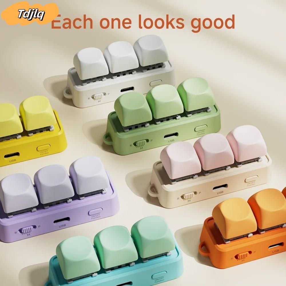 TDJLQ Bàn Phím Trang Turner, 3 Phím Đa Năng EBook Trang Turner Bàn Phím, Di Động Đa Năng Trang Bluet